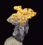 0.7cms NATIVE GOLD QUARTZ of the Incas Thumbnail Aesthetic Wire Gem Crystal Smoky Quartz Peru Rare Mineral Specimen L265