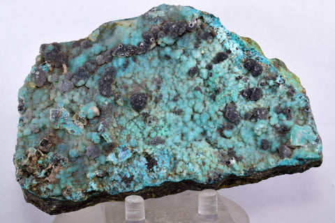 12cms GEM SILICA CHRYSOCOLLA Druzy Quartz Peru Mineral Specimen D280