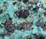 12cms GEM SILICA CHRYSOCOLLA Druzy Quartz Peru Mineral Specimen D280