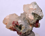 4.1cms PREHNITE  EPIDOTE CRYSTALS Tourmaline Zoisite Peru Mineral Specime UE198