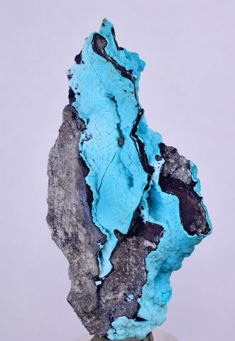 7.1cms CHRYSOCOLLA GRAPE BOTRYOIDAL Premium Peru Spheres Crystals Blue Color Cluster Stalactite C32