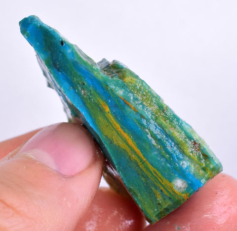 34grs BLUE OPAL ROUGH Peru Scenic Quality Jewelry Collector O800