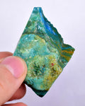 34grs BLUE OPAL ROUGH Peru Scenic Quality Jewelry Collector O800