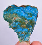 17grs BLUE OPAL ROUGH Peru Scenic Quality Jewelry Collector O801