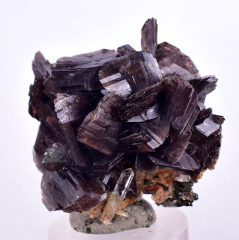 4cms AXINITE QUARTZ CRYSTALS Epidote Cluster Prehnite Peru Mineral Specimen Collectors A610