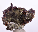 4cms AXINITE QUARTZ CRYSTALS Epidote Cluster Prehnite Peru Mineral Specimen Collectors A610