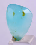 7carats BLUE OPAL CABOCHON Pendant Wire Wrap Caribean Turquoise Color Peru B107