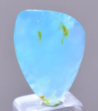 7carats BLUE OPAL CABOCHON Pendant Wire Wrap Caribean Turquoise Color Peru B107
