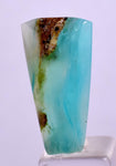 7carats BLUE OPAL CABOCHON Pendant Wire Wrap Caribean Turquoise Color Peru B108