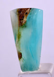 7carats BLUE OPAL CABOCHON Pendant Wire Wrap Caribean Turquoise Color Peru B108