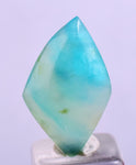 4carats BLUE OPAL CABOCHON Pendant Wire Wrap Caribean Turquoise Color Peru B109