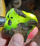 71gr GEM SILICA CHRYSOCOLLA Emeraldine Lily Mine Peru Scenic Quartz Malachite Chalcedony Emerald Jade Color S125