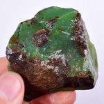 71gr GEM SILICA CHRYSOCOLLA Emeraldine Lily Mine Peru Scenic Quartz Malachite Chalcedony Emerald Jade Color S125