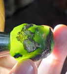 21grs GEM SILICA CHRYSOCOLLA Emeraldine Lily Mine Peru Scenic Quartz Malachite Chalcedony Emerald Jade Color S126