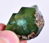 21grs GEM SILICA CHRYSOCOLLA Emeraldine Lily Mine Peru Scenic Quartz Malachite Chalcedony Emerald Jade Color S126