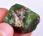 21grs GEM SILICA CHRYSOCOLLA Emeraldine Lily Mine Peru Scenic Quartz Malachite Chalcedony Emerald Jade Color S126