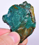 47grs GEM SILICA CHRYSOCOLLA Emeraldine Lily Mine Peru Scenic Quartz Malachite Chalcedony Emerald Jade Color S127