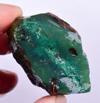 47grs GEM SILICA CHRYSOCOLLA Emeraldine Lily Mine Peru Scenic Quartz Malachite Chalcedony Emerald Jade Color S127