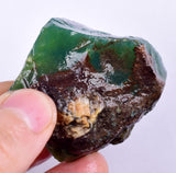 96grs GEM SILICA CHRYSOCOLLA Emeraldine Lily Mine Peru Scenic Quartz Malachite Chalcedony Emerald Jade Color S128