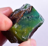 96grs GEM SILICA CHRYSOCOLLA Emeraldine Lily Mine Peru Scenic Quartz Malachite Chalcedony Emerald Jade Color S128
