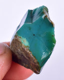 4.9grs GEM SILICA CHRYSOCOLLA Emeraldine Lily Mine Peru Scenic Quartz Malachite Chalcedony Emerald Jade Color S132