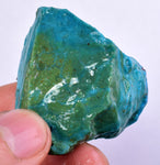 32grs BLUE OPAL ROUGH Peru Scenic Quality Jewelry Collector O792