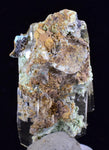 5.7cms SELENITE CRYSTALS CHRYSOCOLLA Lily Mine Peru Gypsum Mineral Specimen T460