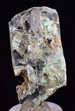 4.8cms SELENITE CRYSTALS CHRYSOCOLLA Lily Mine Peru Gypsum Mineral Specimen T461