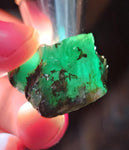 11grs GEM SILICA CHRYSOCOLLA Emeraldine Lily Mine Peru Scenic Quartz Malachite Chalcedony Emerald Jade Color S138