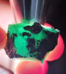 11grs GEM SILICA CHRYSOCOLLA Emeraldine Lily Mine Peru Scenic Quartz Malachite Chalcedony Emerald Jade Color S138