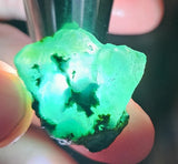 9.4grs GEM SILICA CHRYSOCOLLA Emeraldine Lily Mine Peru Scenic Quartz Malachite Chalcedony Emerald Jade Color S139