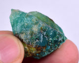 9.4grs GEM SILICA CHRYSOCOLLA Emeraldine Lily Mine Peru Scenic Quartz Malachite Chalcedony Emerald Jade Color S139