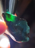 18grs GEM SILICA CHRYSOCOLLA Emeraldine Lily Mine Peru Scenic Quartz Malachite Chalcedony Emerald Jade Color S140