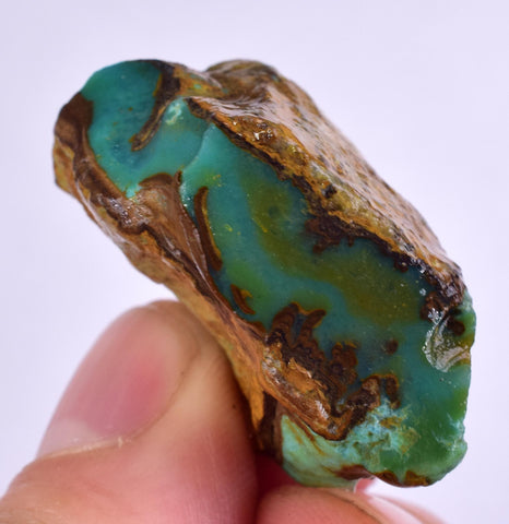 18grs GEM SILICA CHRYSOCOLLA Emeraldine Lily Mine Peru Scenic Quartz Malachite Chalcedony Emerald Jade Color S140