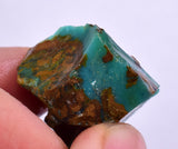 13.9grs GEM SILICA CHRYSOCOLLA Emeraldine Lily Mine Peru Scenic Quartz Malachite Chalcedony Emerald Jade Color S142