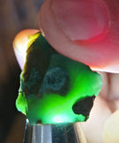 10grs GEM SILICA CHRYSOCOLLA Emeraldine Lily Mine Peru Scenic Quartz Malachite Chalcedony Emerald Jade Color S144