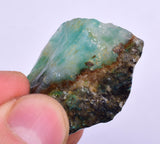 14grs GEM SILICA CHRYSOCOLLA Emeraldine Lily Mine Peru Scenic Quartz Malachite Chalcedony Emerald Jade Color S145