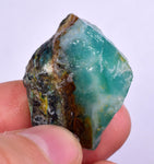 14grs GEM SILICA CHRYSOCOLLA Emeraldine Lily Mine Peru Scenic Quartz Malachite Chalcedony Emerald Jade Color S145