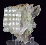 7.1cms SELENITE CRYSTALS CHRYSOCOLLA Lily Mine Peru Gypsum Mineral Specimen T463