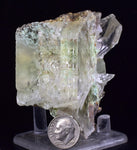 7.1cms SELENITE CRYSTALS CHRYSOCOLLA Lily Mine Peru Gypsum Mineral Specimen T463