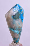 58carats BLUE CHRYSOCOLLA QUARTZ Malachite Peru Scenic Cabochon Pendant B100