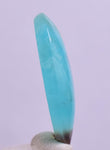 4carats BLUE OPAL CABOCHON Pendant Wire Wrap Caribean Turquoise Color Peru B101