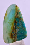 29.5carats BLUE OPAL TUMBLED Pendant Wire Wrap Caribean Turquoise Color Peru B102