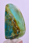 29.5carats BLUE OPAL TUMBLED Pendant Wire Wrap Caribean Turquoise Color Peru B102