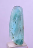 5.5carats BLUE OPAL CABOCHON Pendant Wire Wrap Caribean Turquoise Color Peru B104