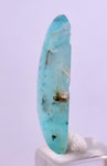 5.5carats BLUE OPAL CABOCHON Pendant Wire Wrap Caribean Turquoise Color Peru B104