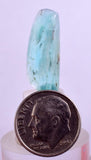 5.5carats BLUE OPAL CABOCHON Pendant Wire Wrap Caribean Turquoise Color Peru B104