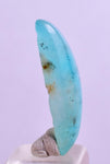 4carats BLUE OPAL CABOCHON Pendant Wire Wrap Caribean Turquoise Color Peru B105