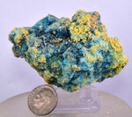 7.1cms CHALCANTHITE ROMERITE ALUNOGEN Natural Botryoidal Crystals Melanterite Pyrite New Find Peru Translucent Rare Stable For Display F456