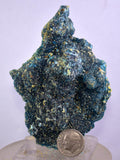 9.6cms CHALCANTHITE ROMERITE ALUNOGEN Natural Botryoidal Crystals Melanterite Pyrite New Find Peru Translucent Rare Stable For Display F457